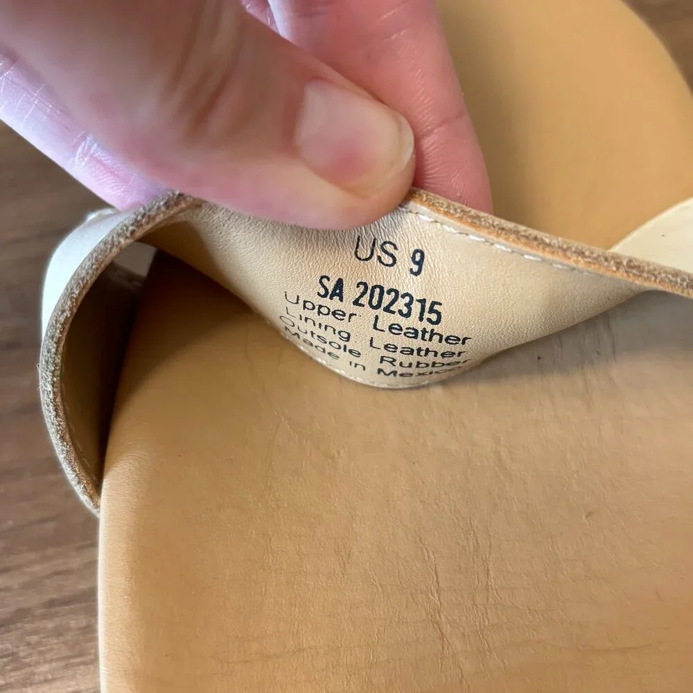 Nisolo Go-To Flatform Sandal in Bone/Black Colorblock, Size 9 - Picture 5 of 6